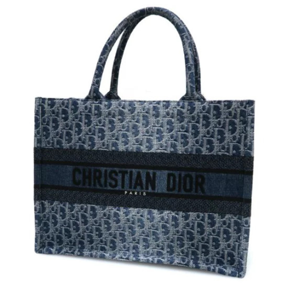 Christian Dior Book Tote Bag Denim